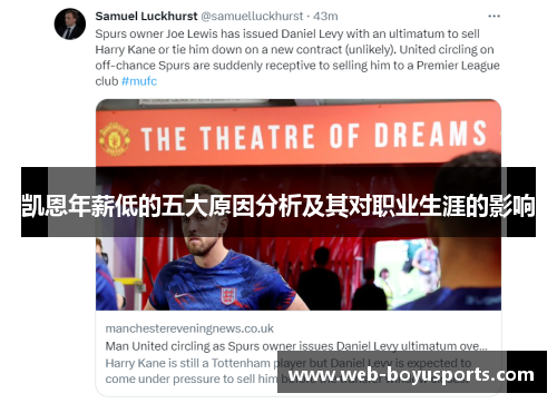 凯恩年薪低的五大原因分析及其对职业生涯的影响